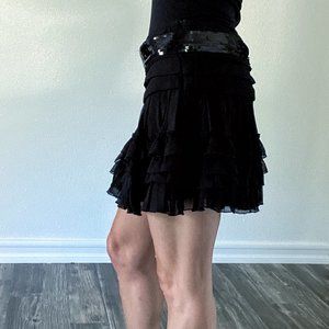 Ruffle mini skirt, size 3/4